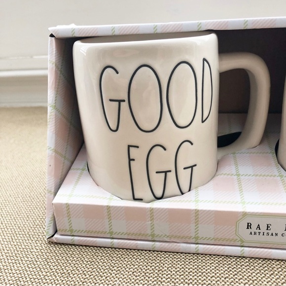 NEW Rae Dunn Good Egg Bad Egg Mugs - Picture 2 of 4